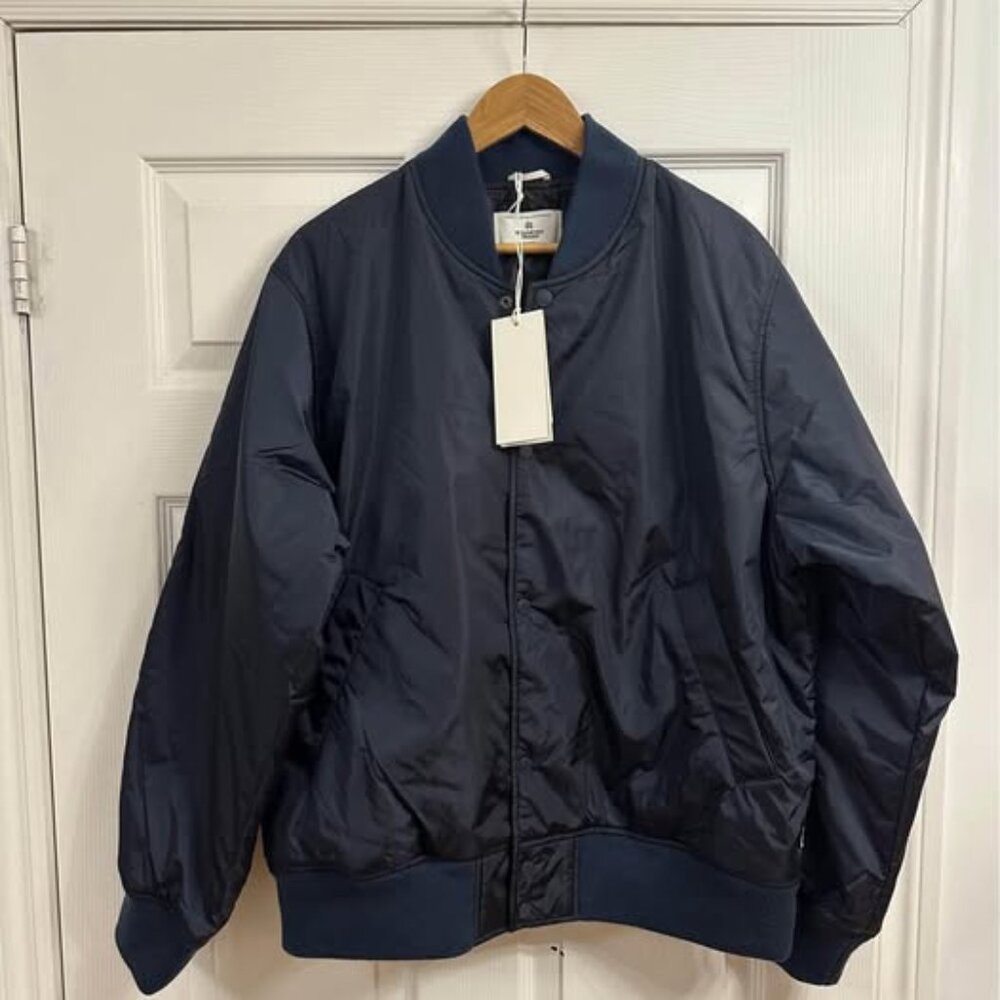 Reigning Champ Stadium / Bomber Jacket - Navy - Large